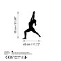Wallity Yoga 10 Escultura de Pared Negra